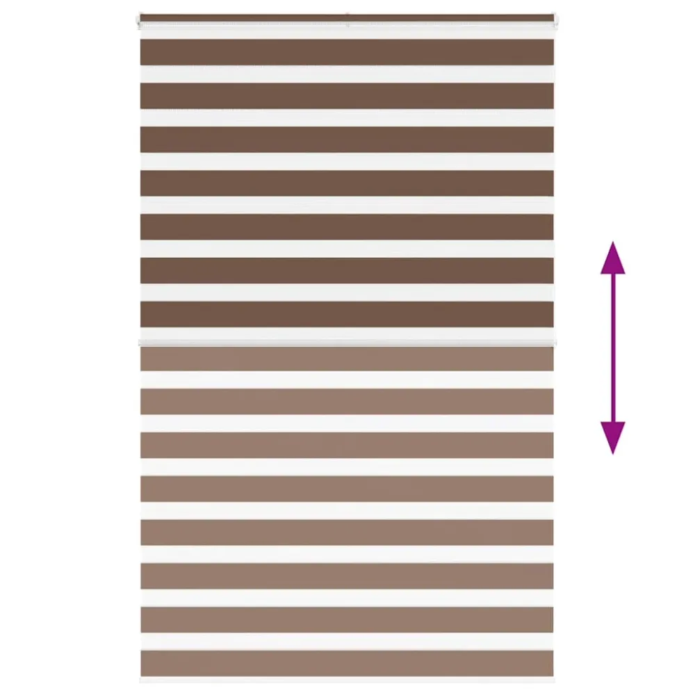 vidaXL Store zèbre marron 145x200cm largeur du tissu 140,9cm polyester