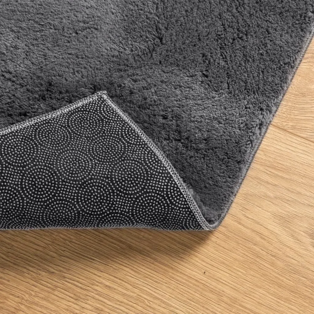 vidaXL Tapis HUARTE à poils courts doux lavable anthracite 200x280 cm