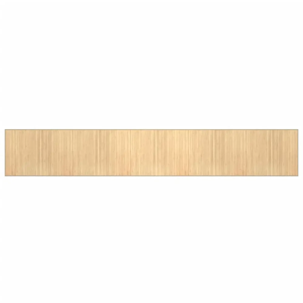 vidaXL Tapis rectangulaire naturel clair 80x1000 cm bambou