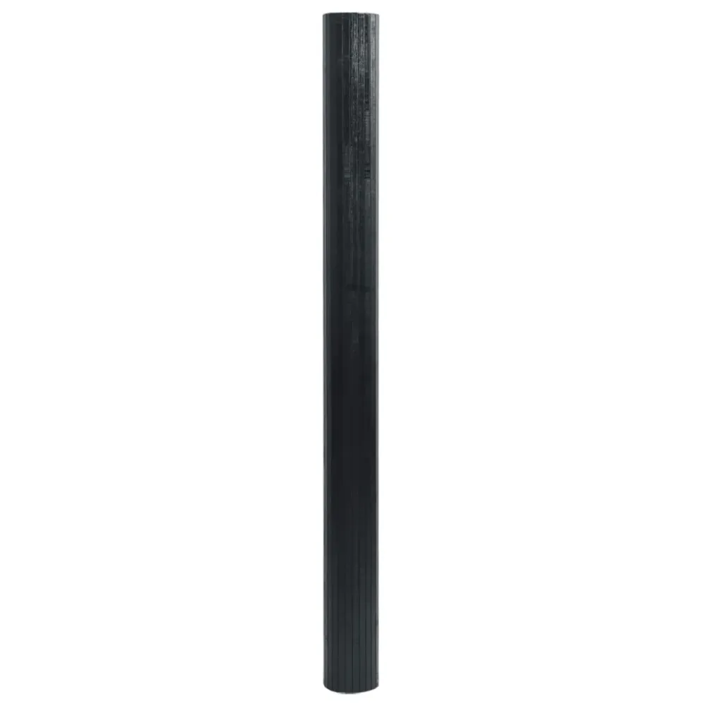 vidaXL Tapis rectangulaire noir 60x500 cm bambou