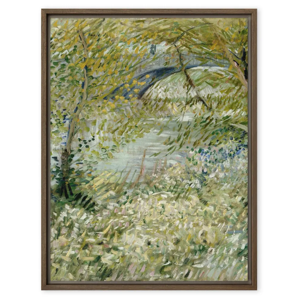 Toile - Van Gogh, Rive de la Seine au printemps au Pont de Clichy Vincent van Gogh
