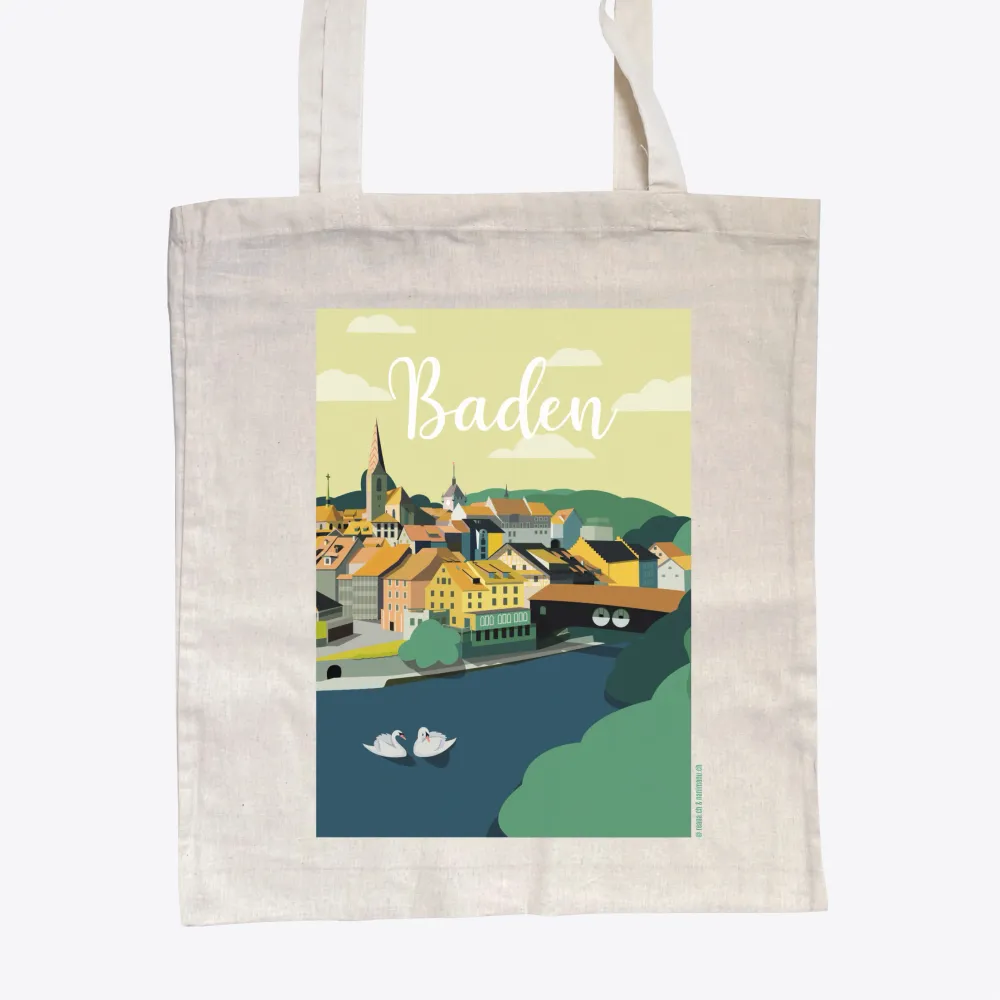 Vintage Baden – Altstadt-01 – Sac en coton