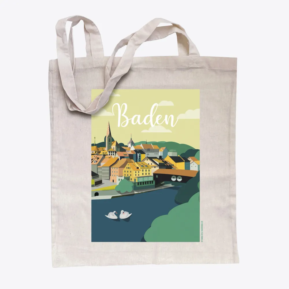 Vintage Baden – Altstadt-01 – Sac en coton