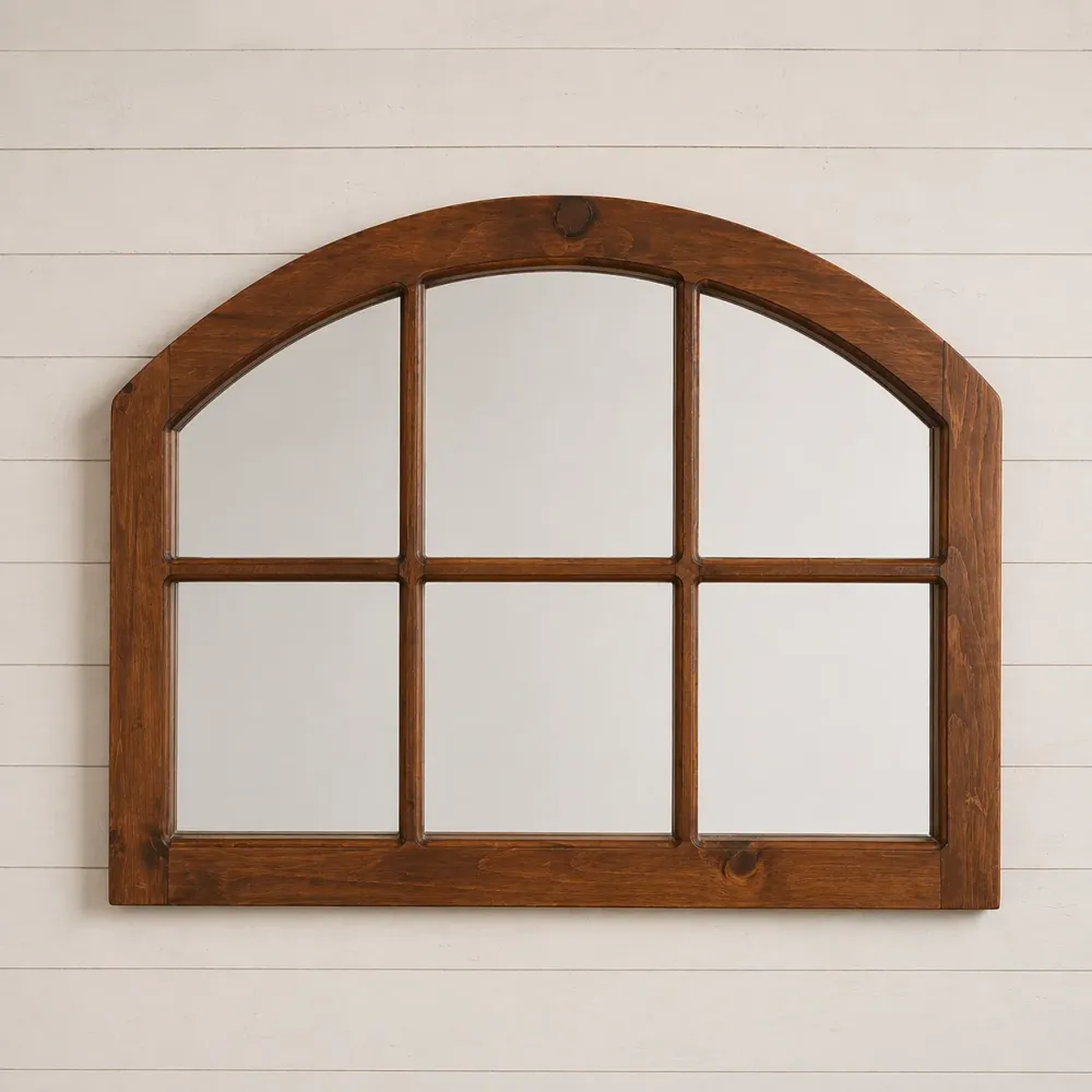 Miroir fenêtre arche Vintage
