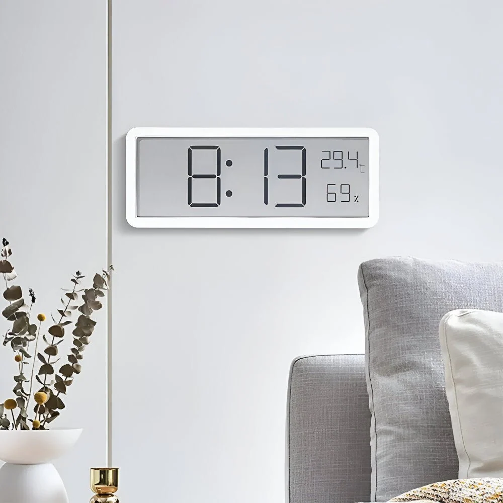 Horloge murale LED en acrylique avec affichage température et humidité Virelle Maison