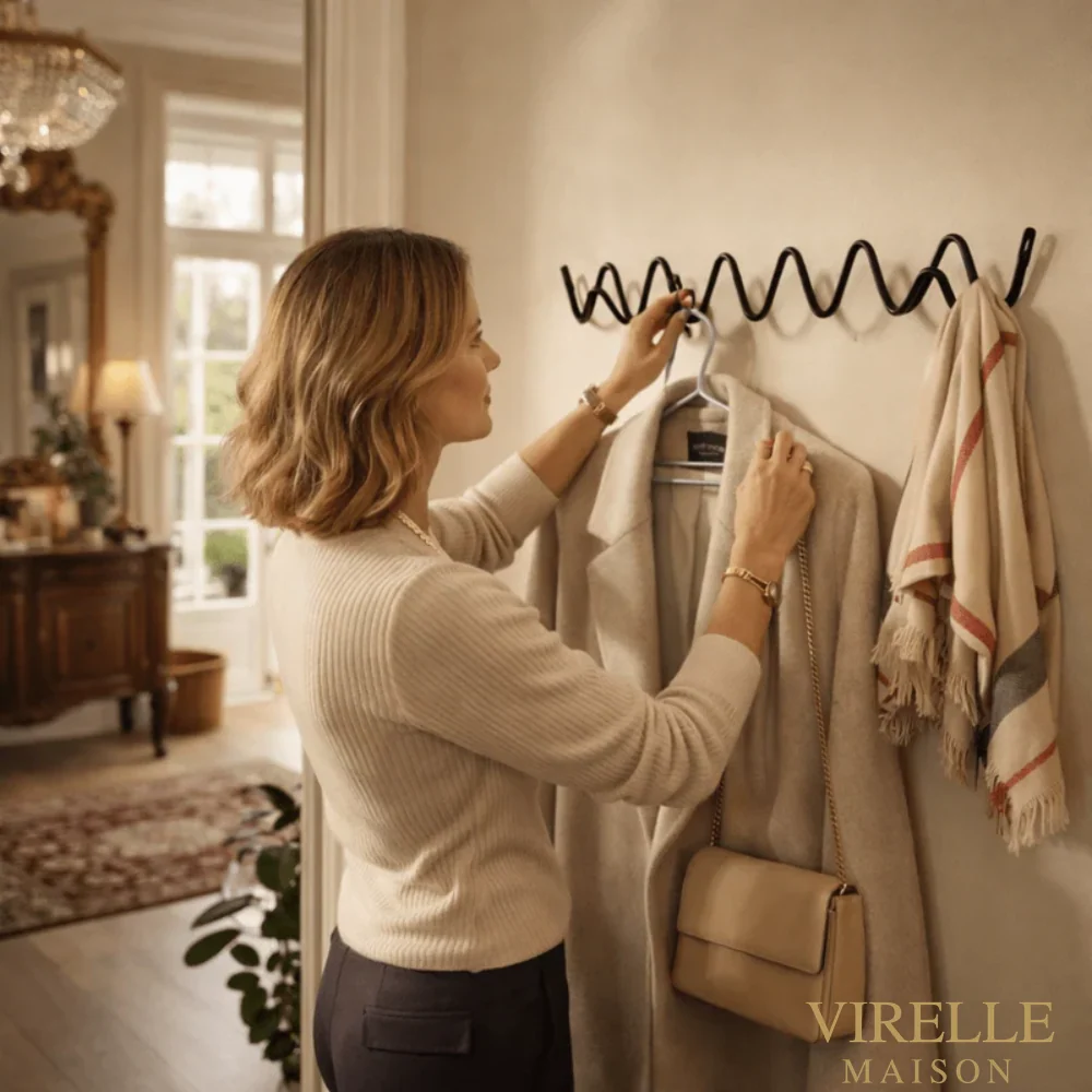 Patère murale en métal minimaliste | Virelle Maison
