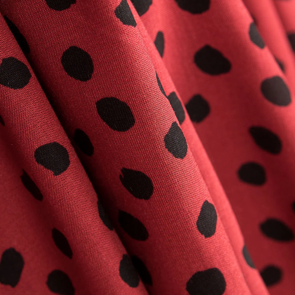 Viscose Imprimé Animal Marron
