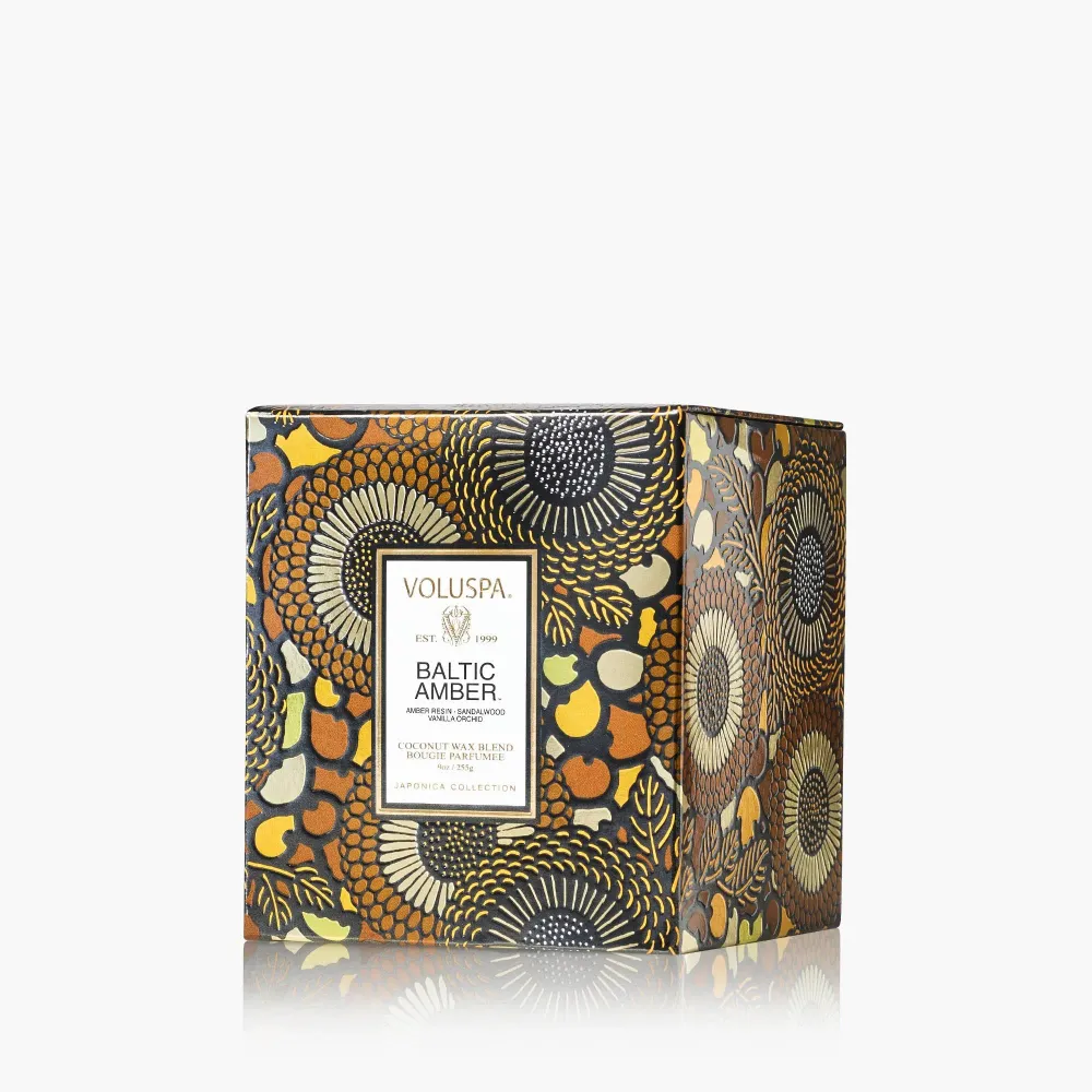 Voluspa Bougie Parfumée Baltic Amber | Bougie Classique