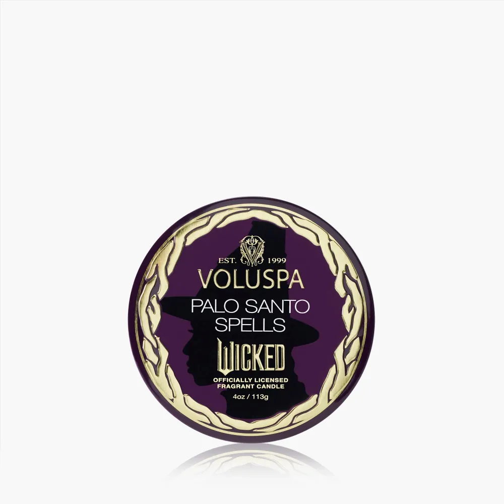 Voluspa Bougie Parfumée Wicked Palo Santo Spells | Petite Boîte avec Couvercle
