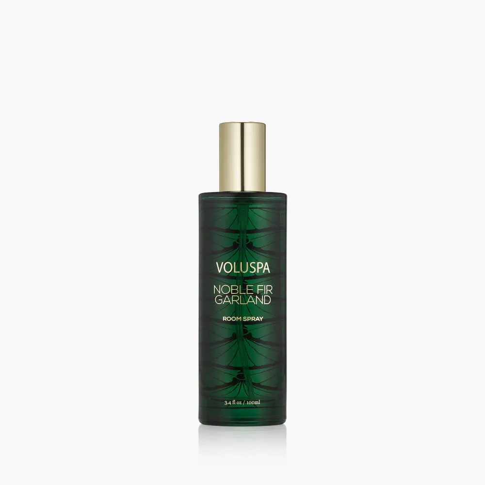 Voluspa Parfum d’Intérieur Noble Fir Garland dans un flacon en verre raffiné