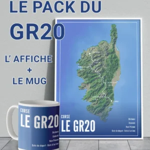 Lot GR20 Affiche + Mug Wall of Fame