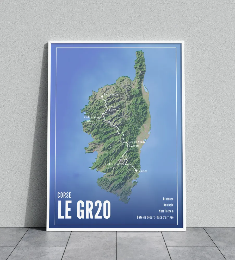 Lot GR20 Affiche + Mug Wall of Fame