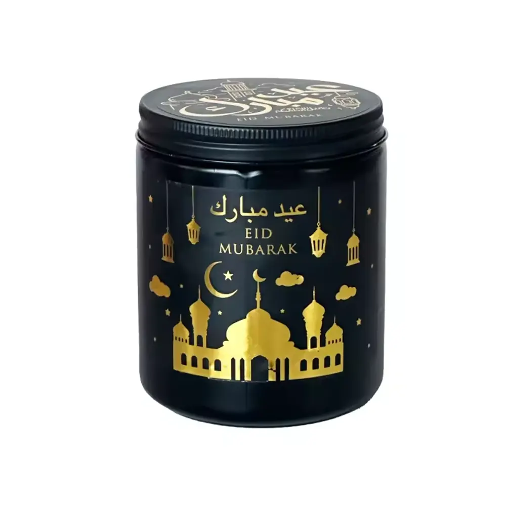 Bougie Parfumée Eid Mubarak - Noir Wlidaty Home
