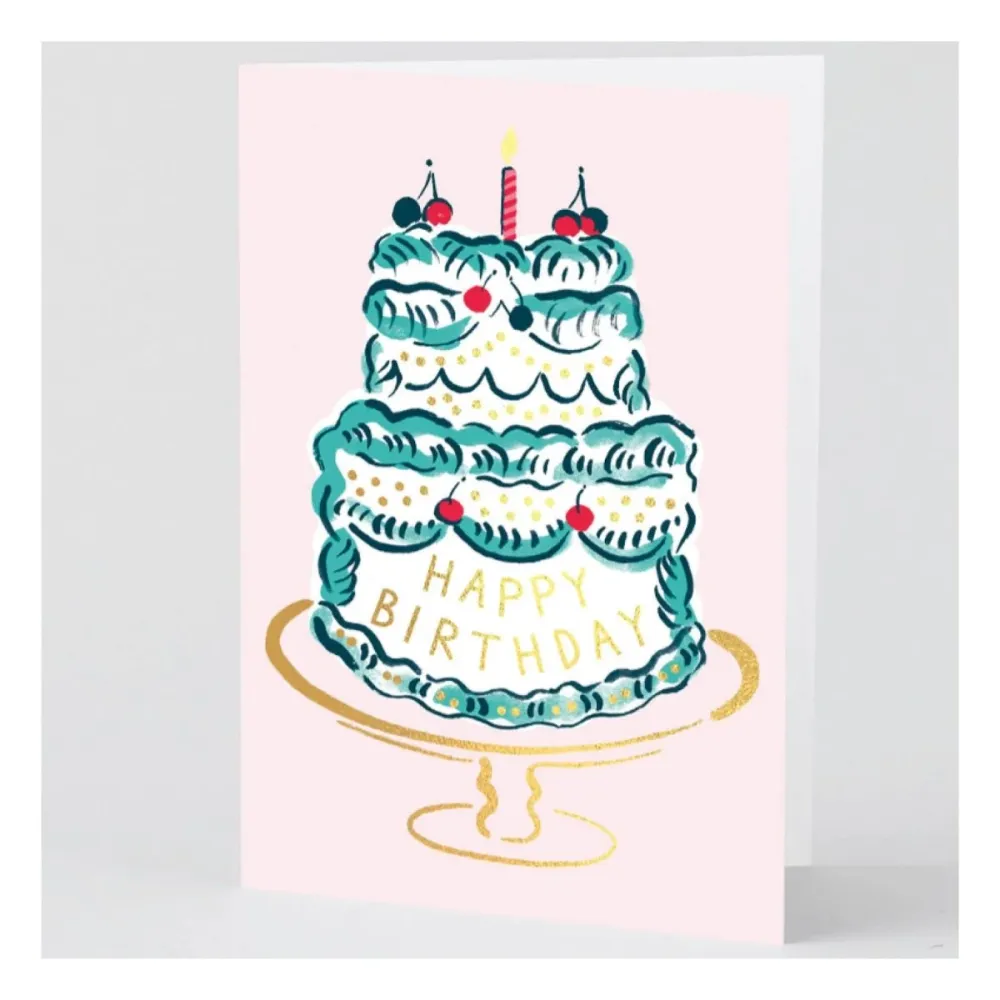 Carte de Souhaits HB Cake & Candle WRAP WRAP Magazine