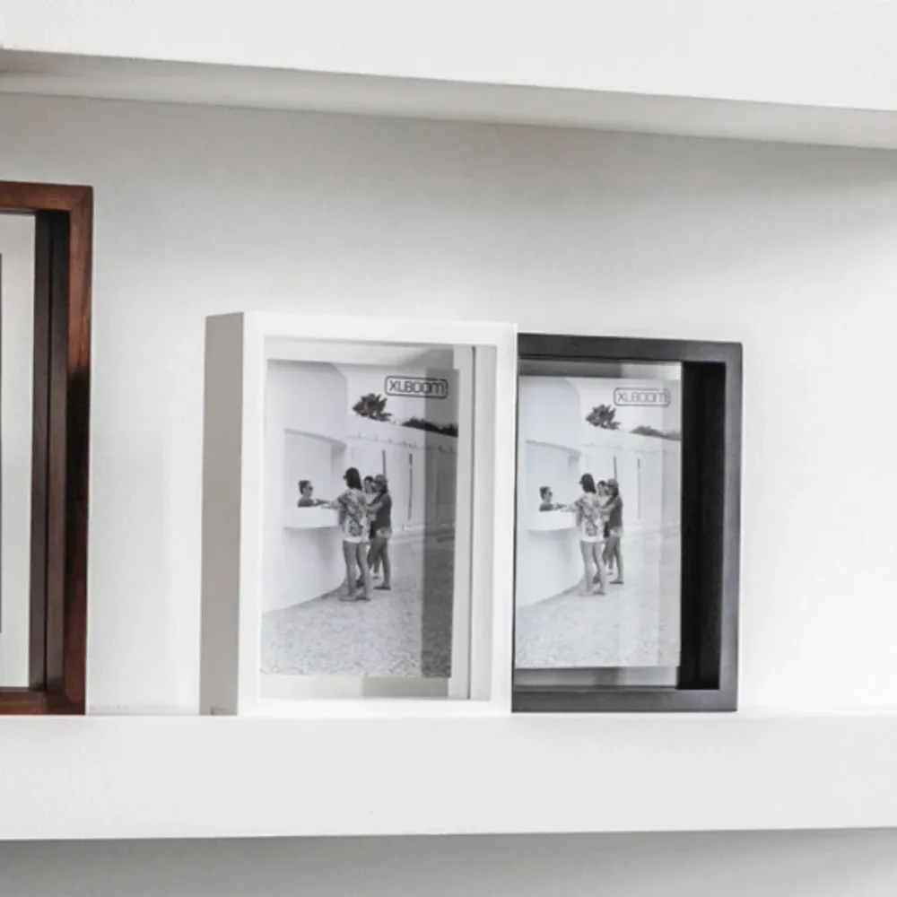 XLBoom Cadre Photo Boîte Flottante 13 x 18 cm Blanc