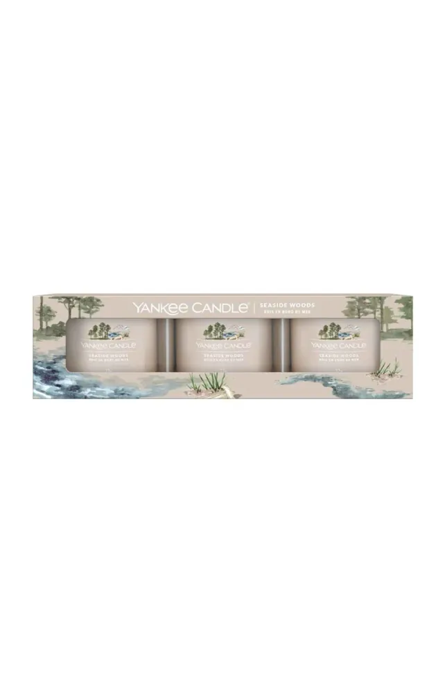 Coffret bougies votives - Bois en bord de mer - 3 x 37 g Yankee Candle