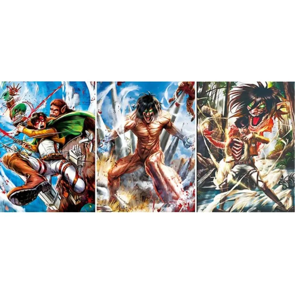 ATTACK ON TITAN - Poster 3D - Rivaille, Eren Za Warudo