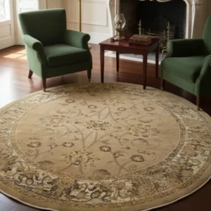 TAPIS ROND - Chenille - 180/180cm Zafar tapis