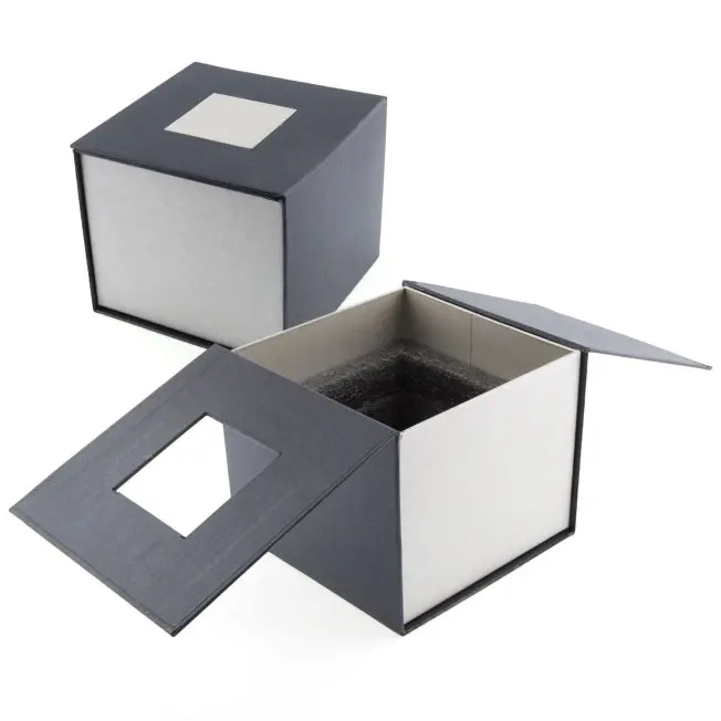 Cube en Verre Pan Coupé 10 cm Gravure 3D Zephyr Paris