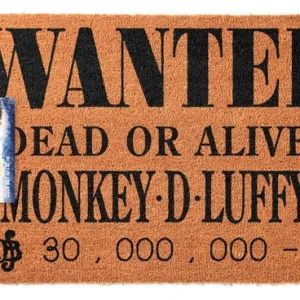 Zerbino One Piece Wanted Dead or Alive Monkey D.Luffy