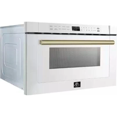 Forno Four à micro-ondes tiroir de 24 po, 1,2 pi cu FMWDR3000-24WHT 71 litres de capacité