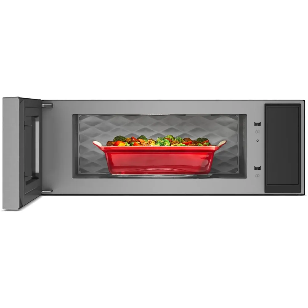 Four encastrable KitchenAid Four à micro-ondes à hotte intégrée de 30 pouces, 1,1 pi. cu. YKMML550RPS