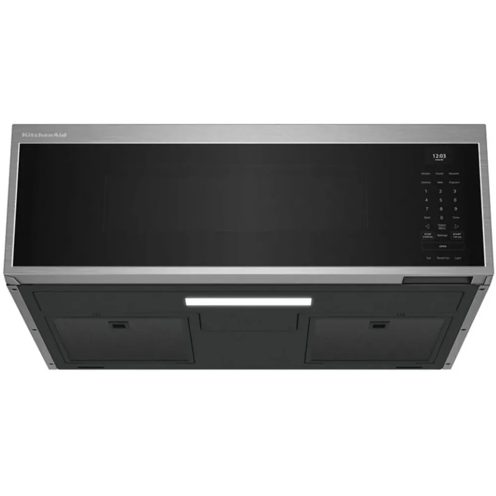 Four encastrable KitchenAid Four à micro-ondes à hotte intégrée de 30 pouces, 1,1 pi. cu. YKMML550RPS