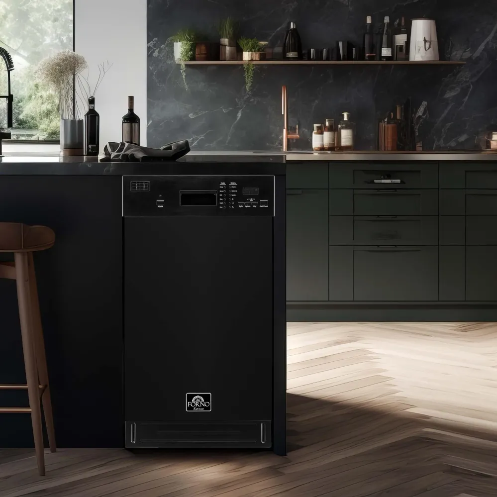 Four multifonction Forno Lave-vaisselle encastré de 18 pouces avec départ différé FDWBI8041-18BLK