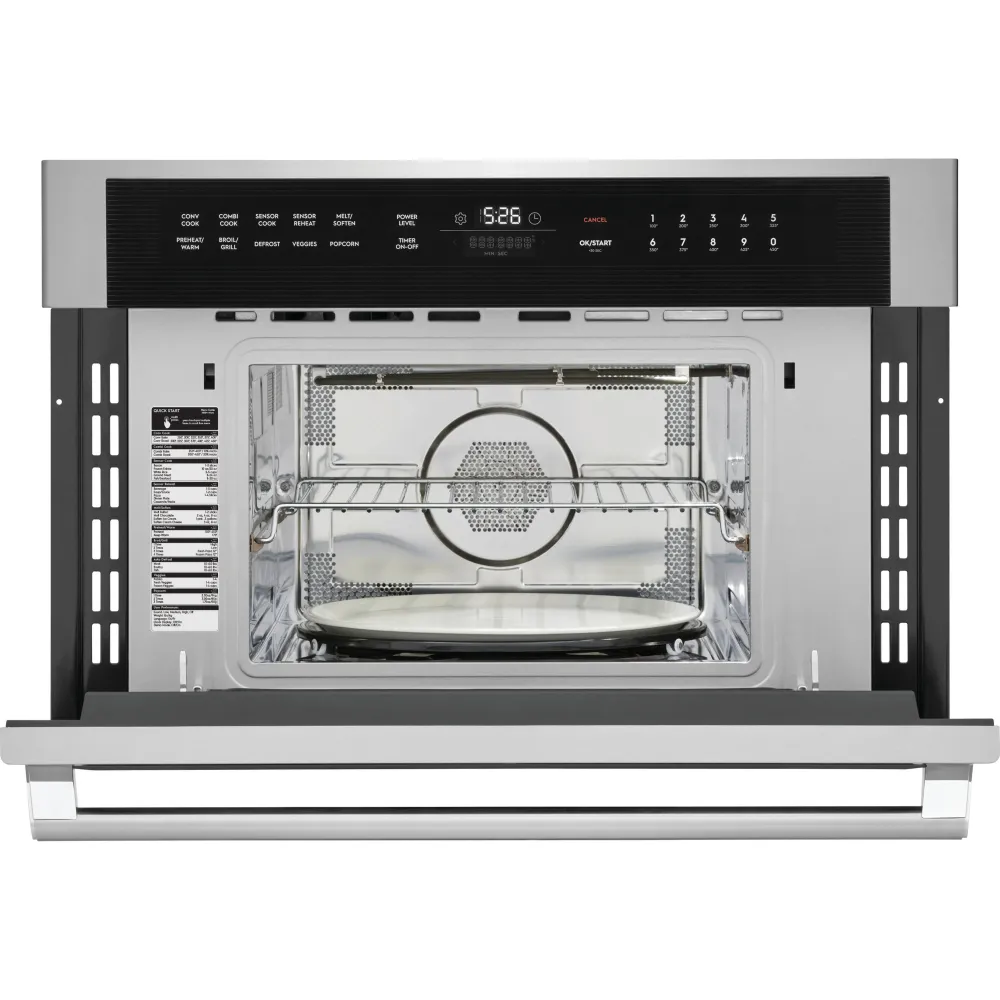 Four vapeur Electrolux Four à micro-ondes encastré avec porte à abattant de 30 po EMBD3010AS