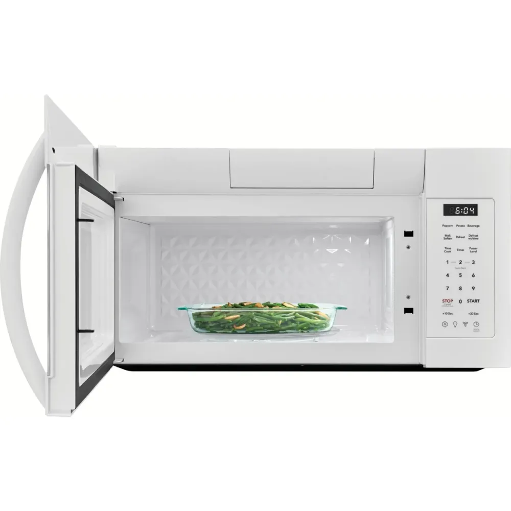 Frigidaire Four à micro-ondes à hotte intégrée de 1,8 pi cu FMOS1846BW avec éclairage intérieur