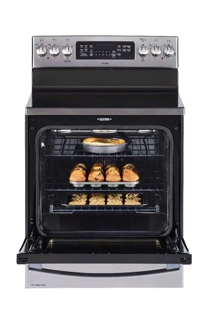CuisinièRe éLectrique Autonome à 5 éLéMents Et Four Jumeau De 7,2 Pi³ / 30" En Acier Inoxydable *Produit Neuf* Profile De...