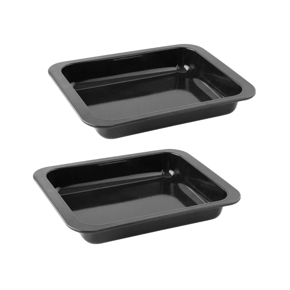 Ensemble de 2 Plats à four rectangulaire 33 x 25 x 5 cm Zenker Special Cooking avec nettoyage catalytique