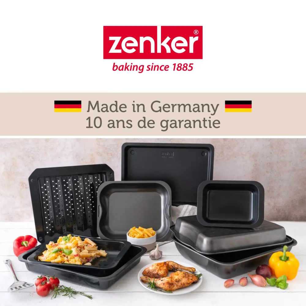 Ensemble de 2 Plats à four rectangulaire 33 x 25 x 5 cm Zenker Special Cooking avec nettoyage catalytique