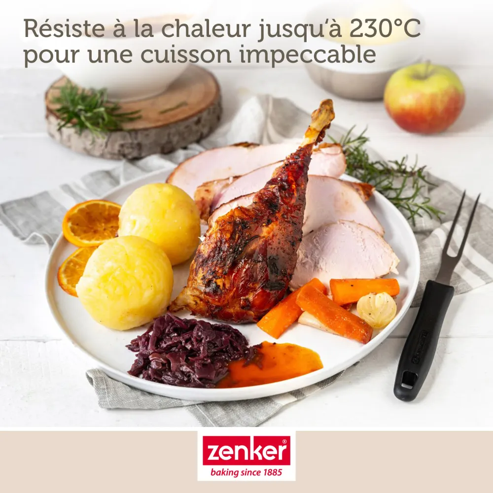 Ensemble de 2 Plats à four XXL rectangle 40 x 34 cm Zenker Distinctif Cooking