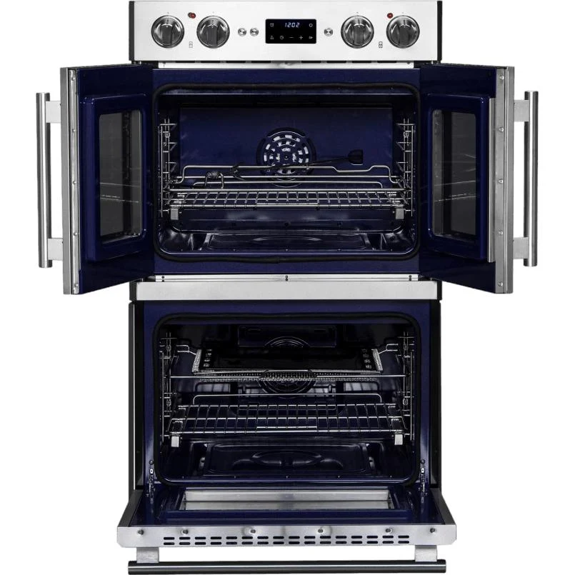 Forno Four mural encastrable duo de 30 po avec porte française FBOEL1388-30