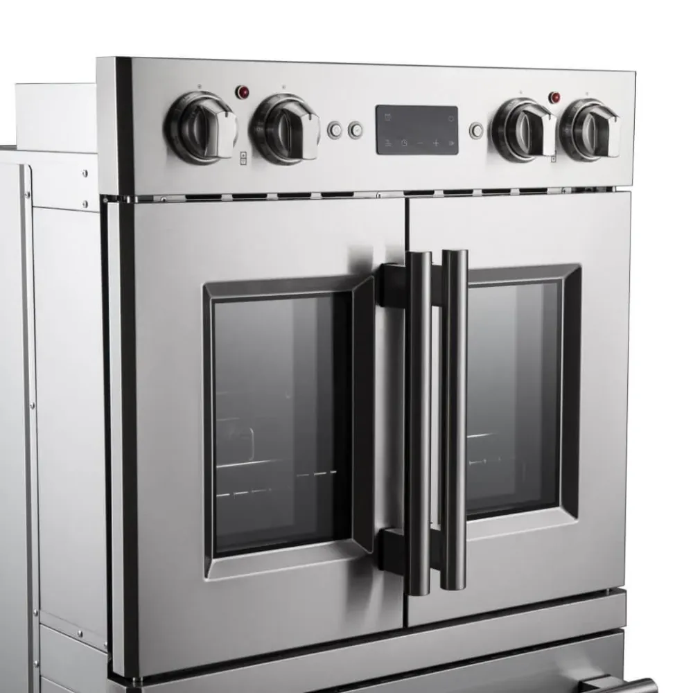 Forno Four mural encastrable duo de 30 po avec porte française FBOEL1388-30