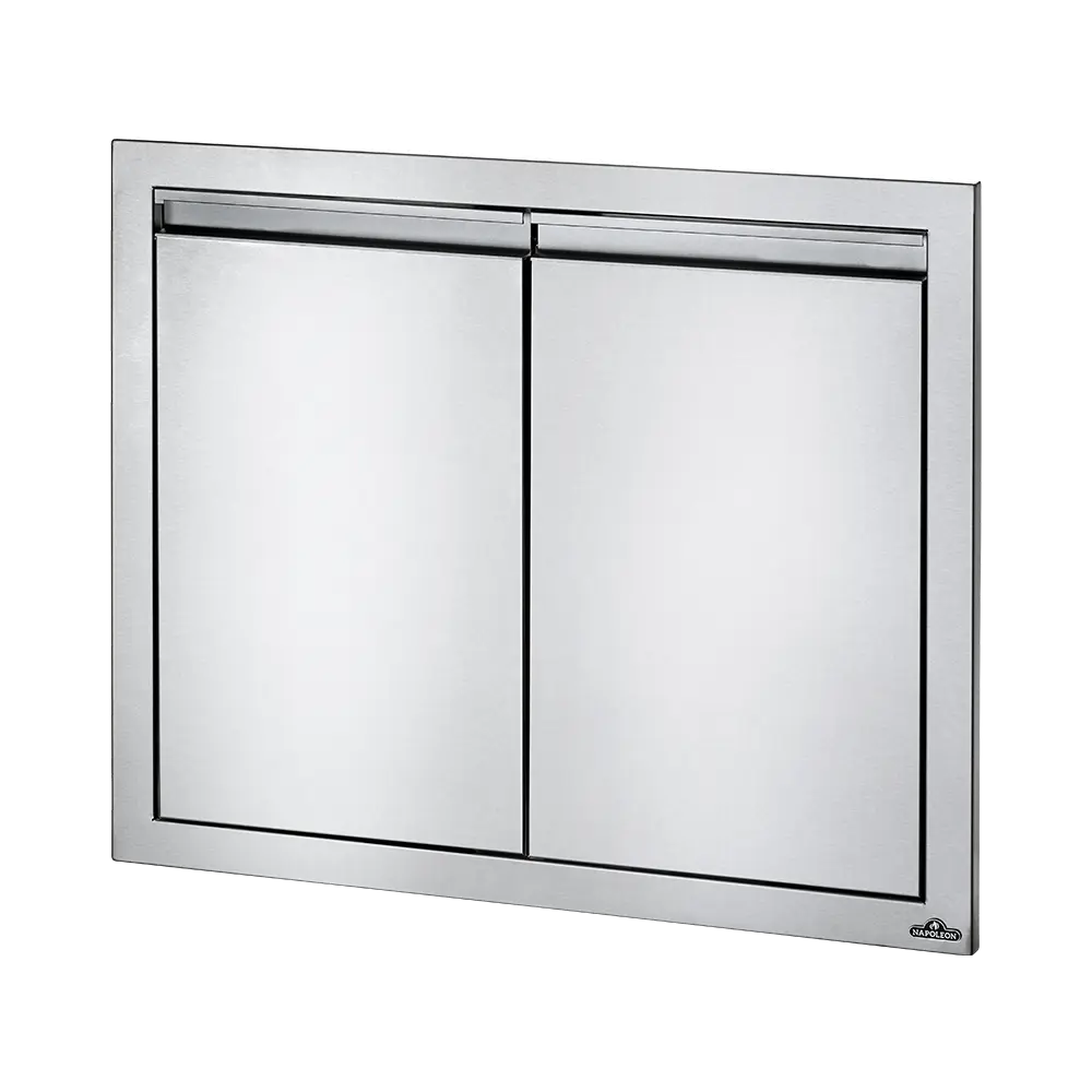 Four à pyrolyse Doublement porte encastrable pour cuisine extérieure - 85 x 70,5cm
