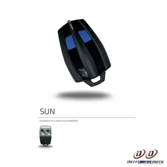 Four à pyrolyse Telecomando Radiocomando Trasmettitore Bicanale Rib Sun 2ch 433 Mhz Originale