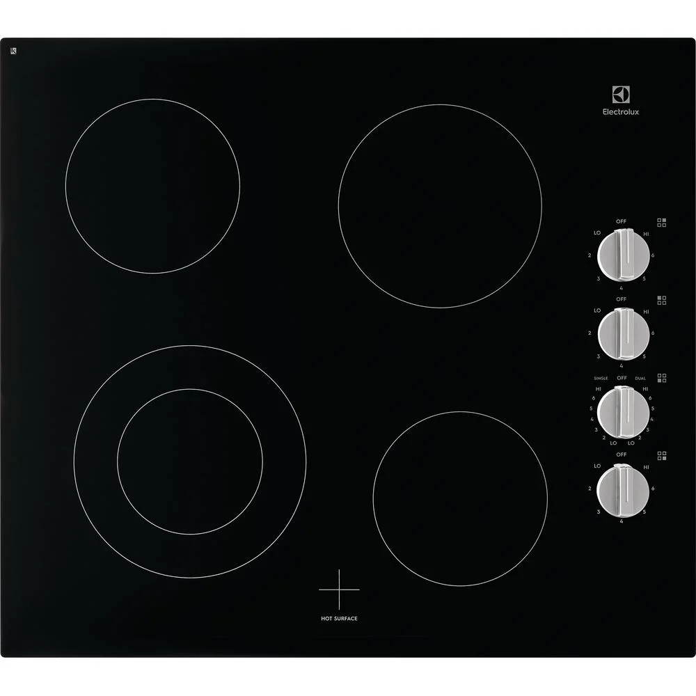 Four vapeur Electrolux Table de cuisson encastrée électrique de 24 pouces ECCE242CAS