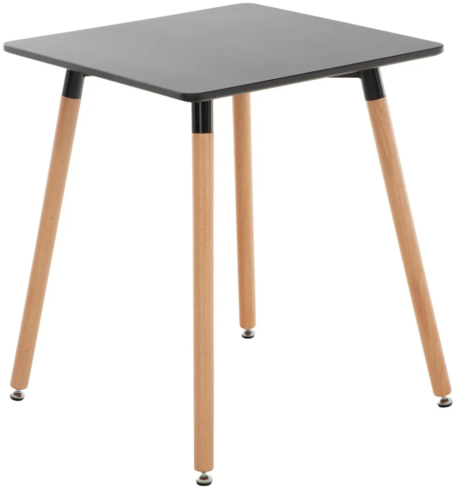 Table de cuisine design facile 60x60x70 cm en MDF noir 10_0005531