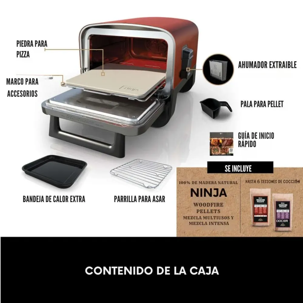 Four à granulés électrique extérieur Woodfire Ninja® | Préchauffage rapide |