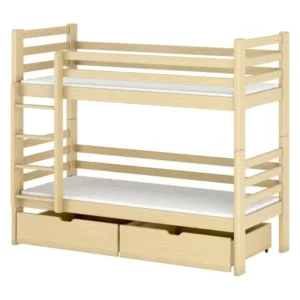 Fonction vapeur Lits superposés PATRYK BB014 80x190 cm Naturel