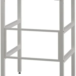 Étagère superposée pour machine à décaper et sèche-linge 73 × 60 × 110 cm métal blanc 300 kg 10_0008370