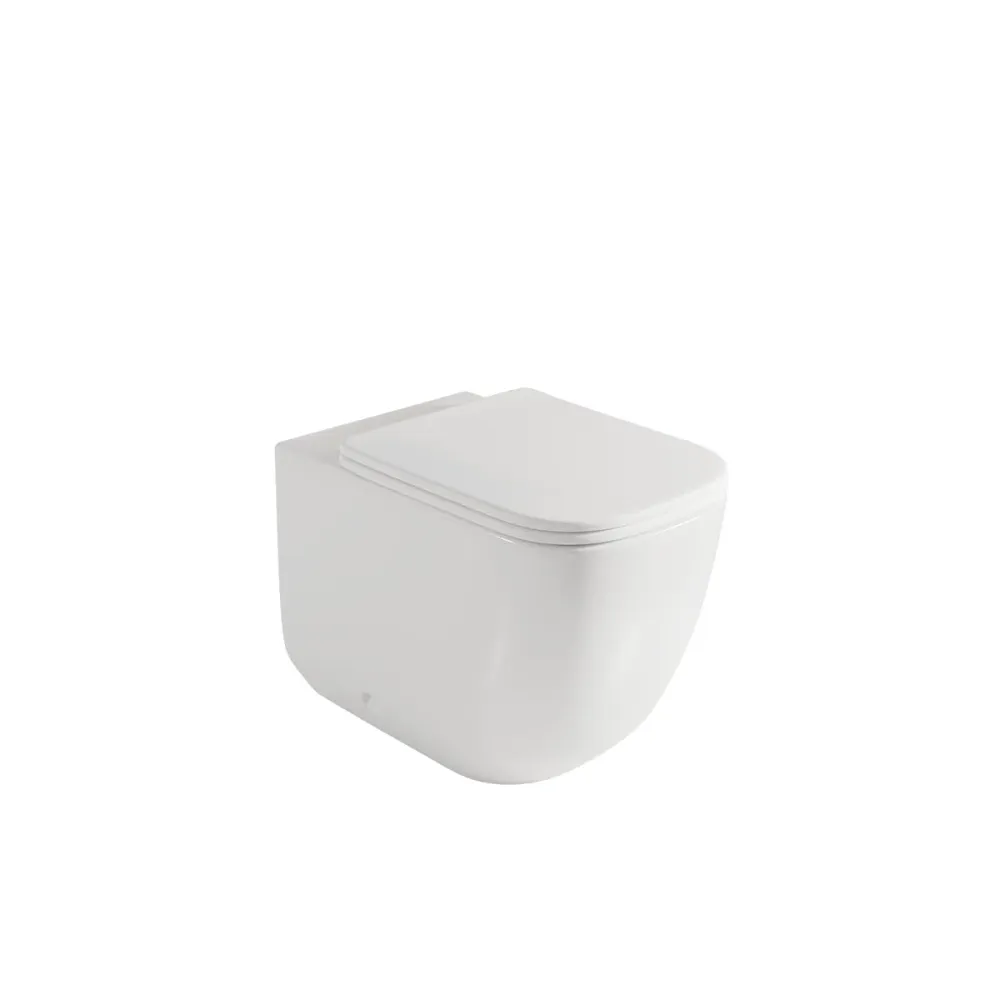 WC compacte blanc Zen compatible avec espace 45 cm
