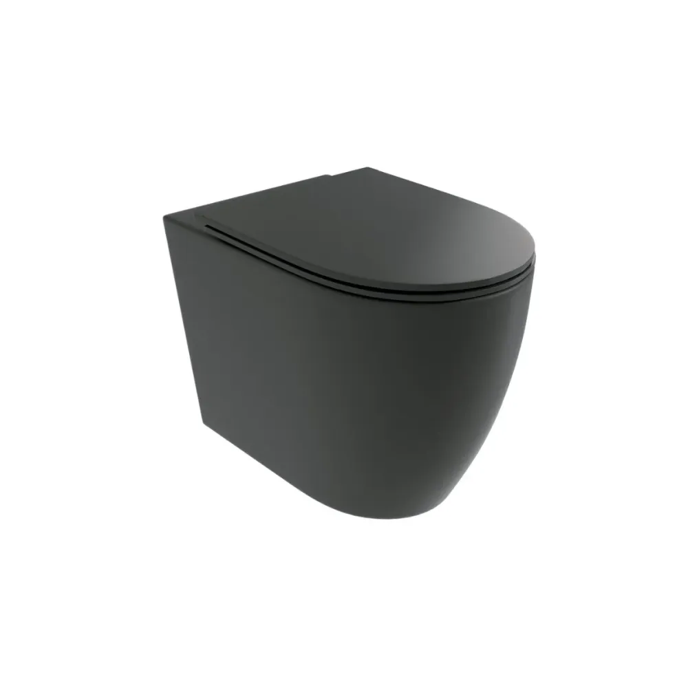 Système anti-débordement WC concentré noir mat Elba