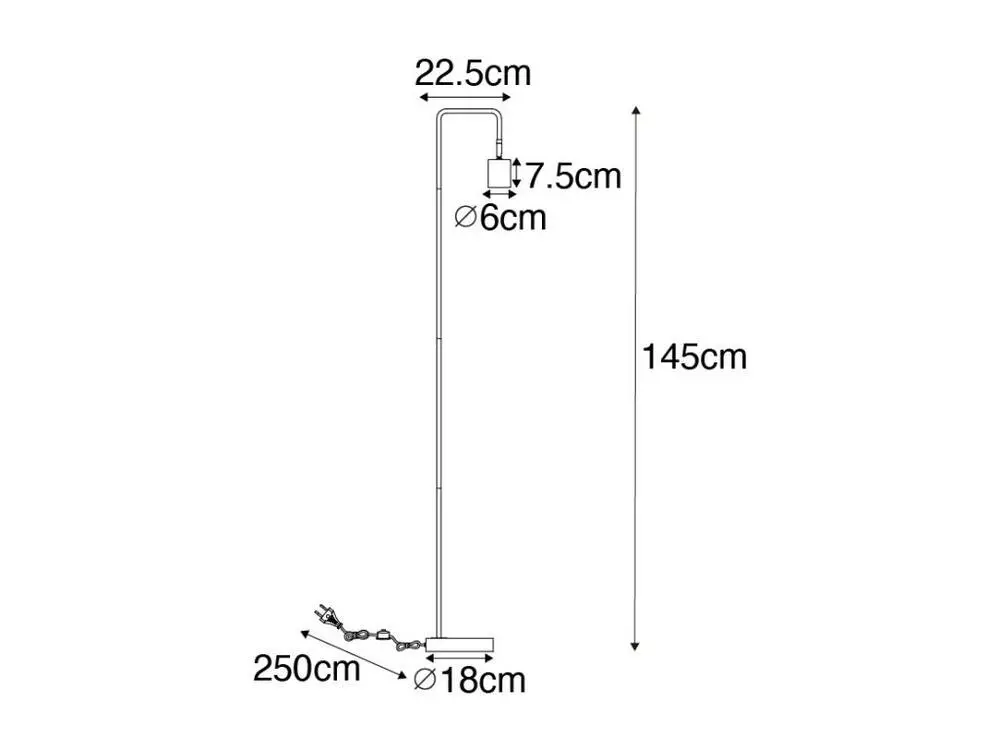 Raccord rapide Lampadaire actuel en laiton réglable - Java