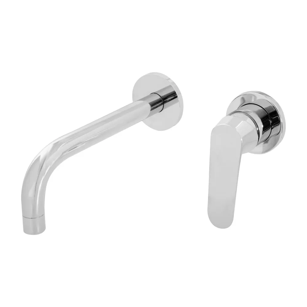 Intégré Silencieux Mitigeur lavabo encastré série Echo en laiton chromé
