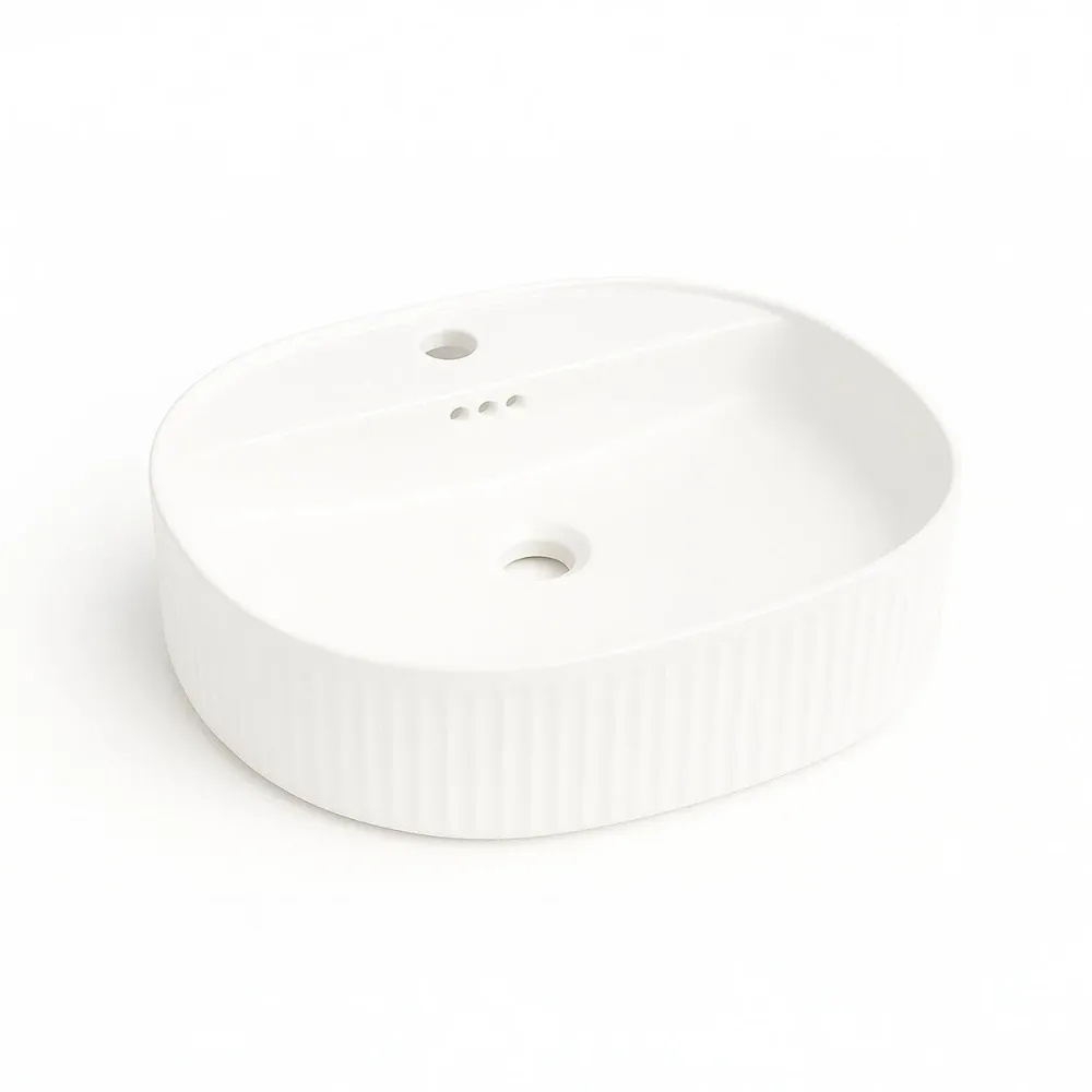 Lavabo ovale blanc Seul avec Fonction AutoCare
