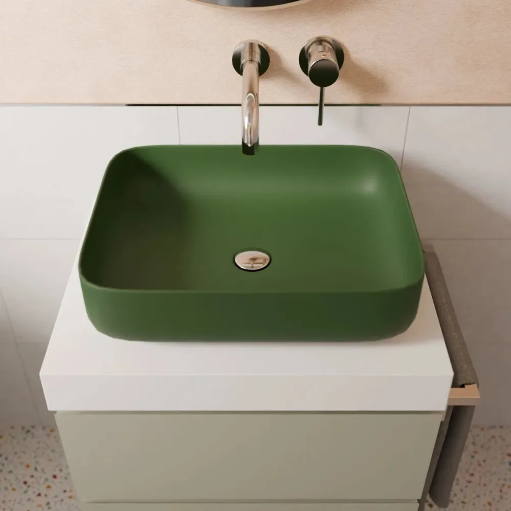 Lavabo vert sombre Jana