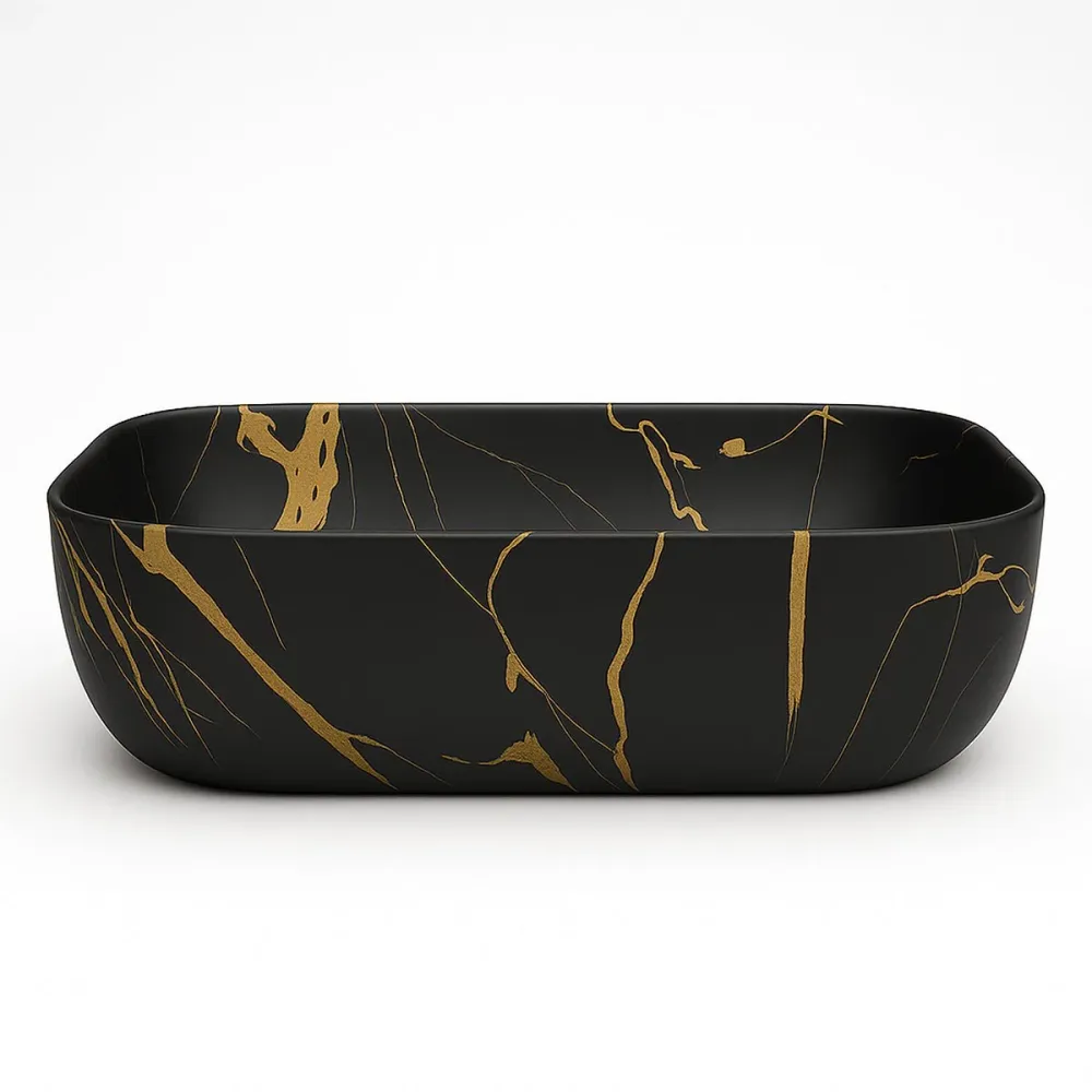 Lave-vaisselle encastrable Lavabo noir à poser noir Ciro
